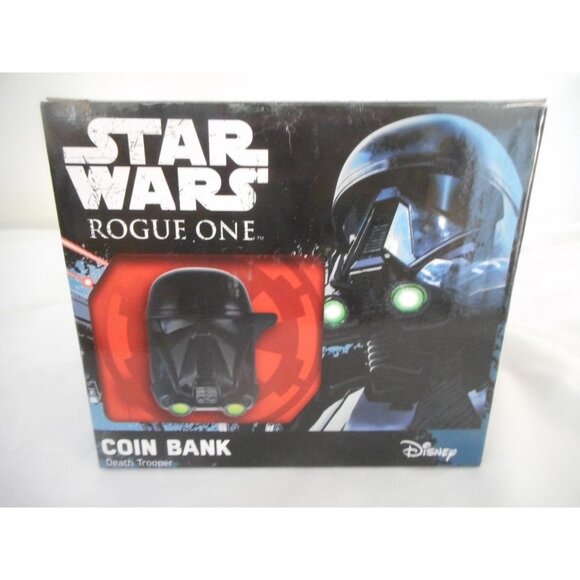 NIB Disney 2016 Star Wars Rogue One Death Trooper Helmet Coin Bank - Picture 1 of 12